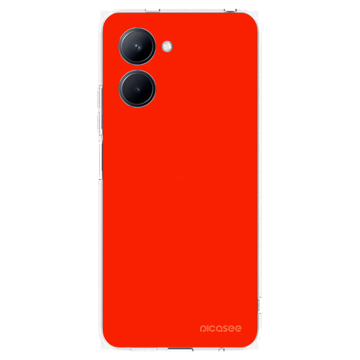Picasee διαφανής θήκη σιλικόνης Realme C33 (2023) - Maranello Red
