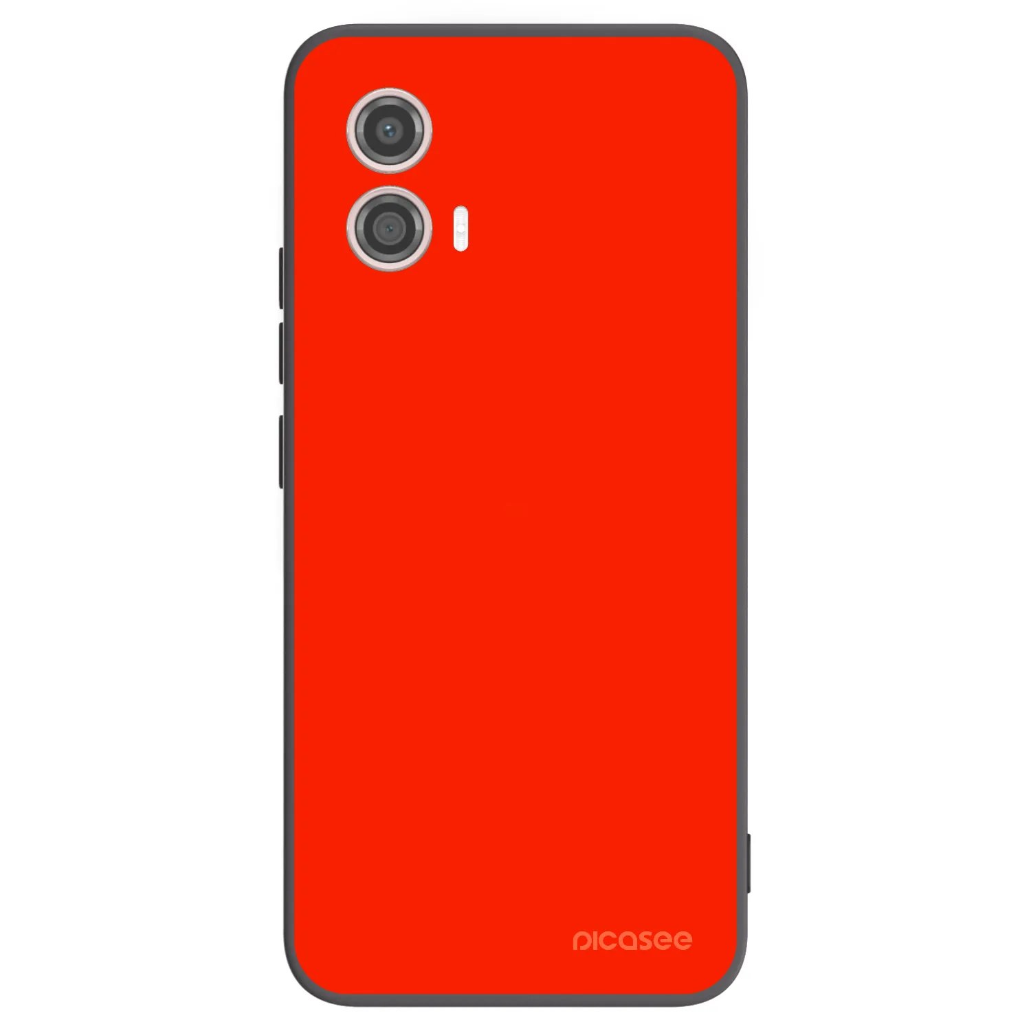Picasee Μαύρη θήκη σιλικόνης για Motorola Moto G53 5G - Maranello Red