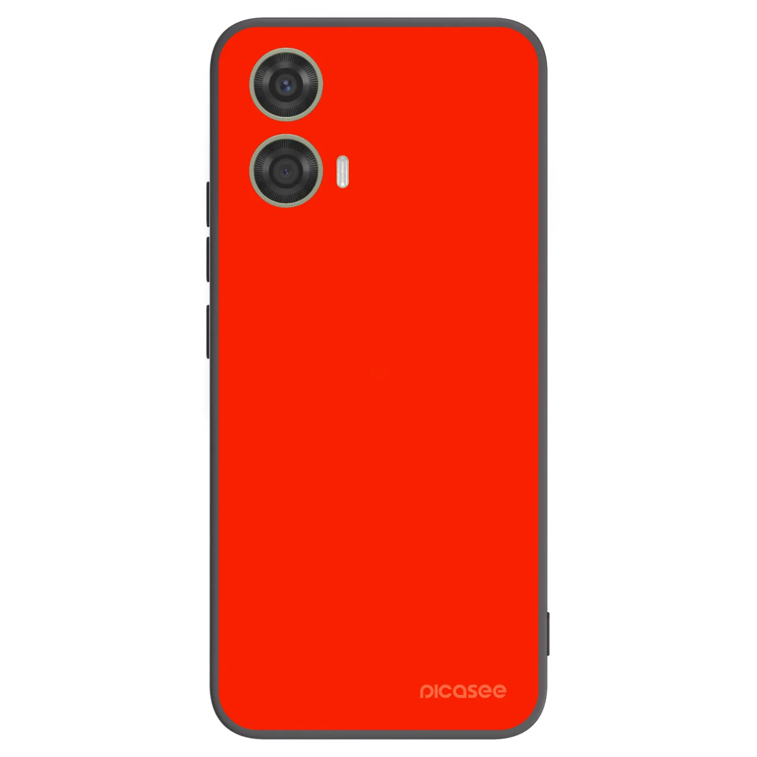 Picasee Μαύρη θήκη σιλικόνης για Motorola Moto G24 - Maranello Red
