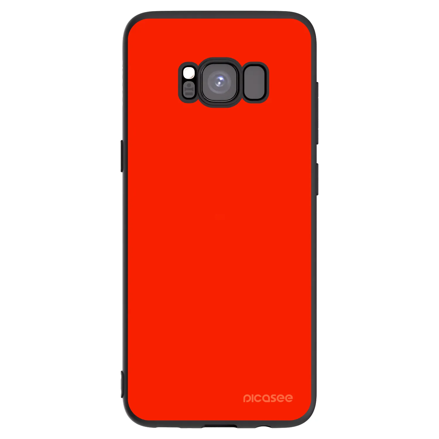 Picasee Μαύρη θήκη σιλικόνης για Samsung Galaxy S8 G950F - Maranello Red