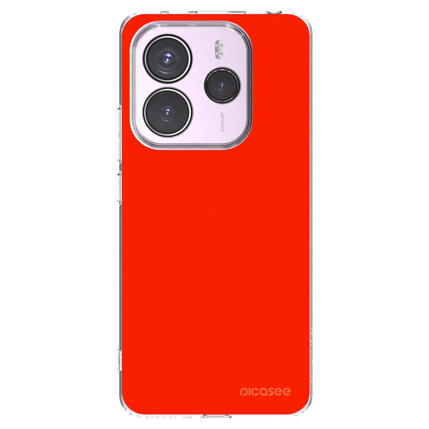 Picasee διαφανής θήκη σιλικόνης Xiaomi Redmi Note 14 5G - Maranello Red