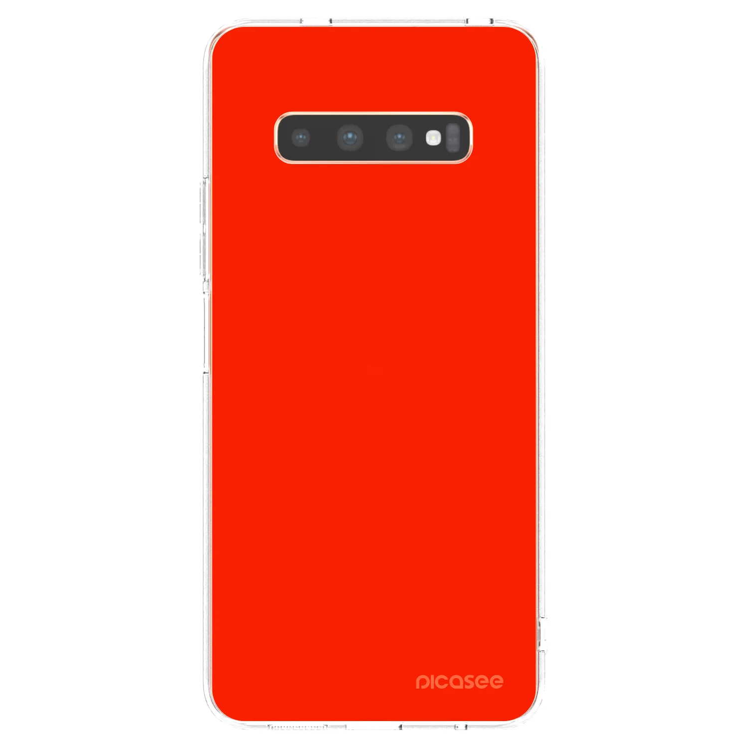 Picasee διαφανής θήκη σιλικόνης Samsung Galaxy S10 Plus G975 - Maranello Red