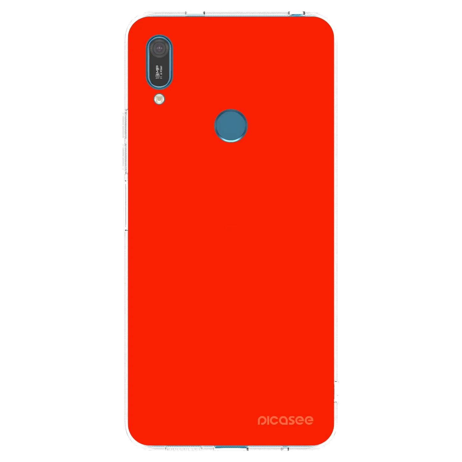 Picasee διαφανής θήκη σιλικόνης Huawei Y7 2019 - Maranello Red