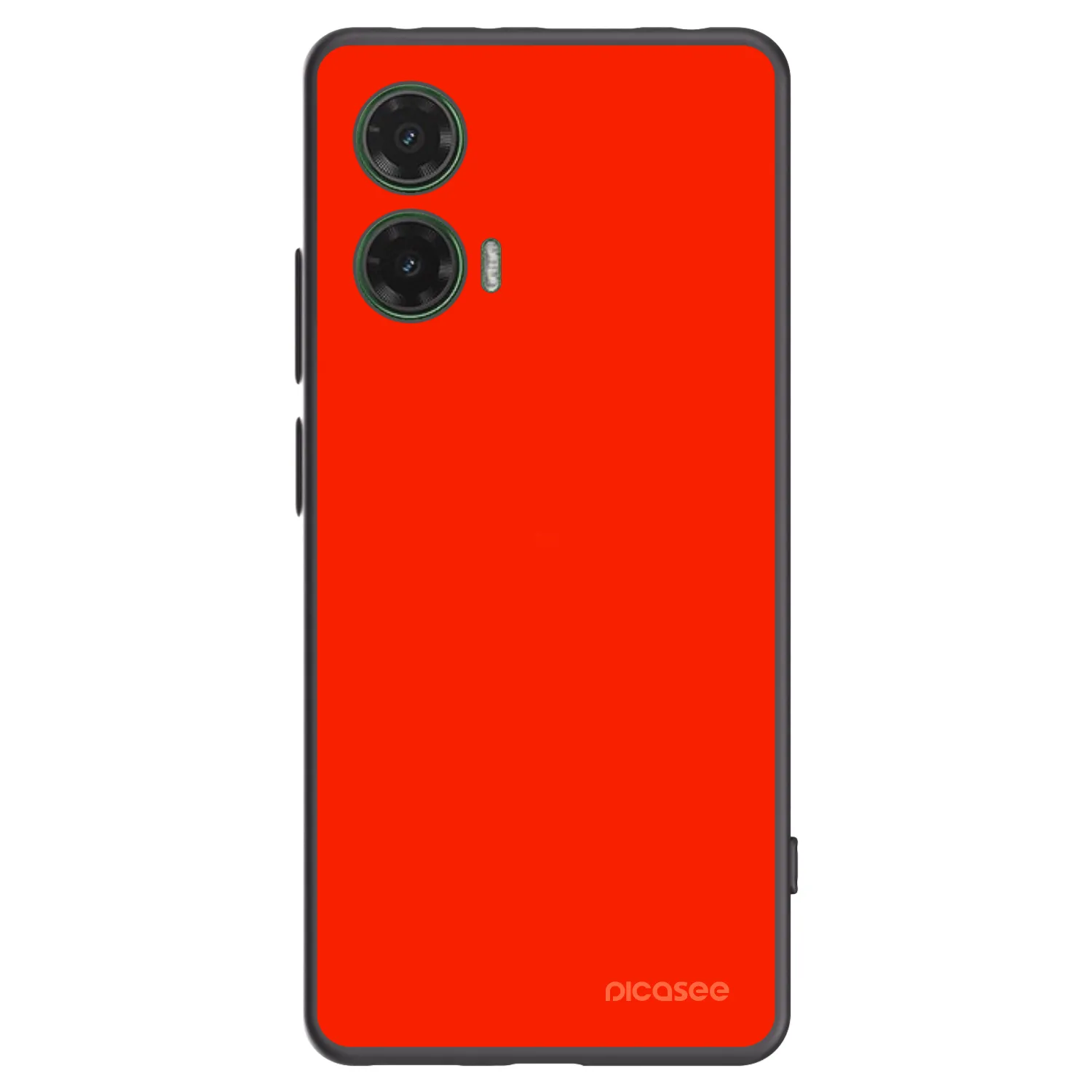 Picasee Μαύρη θήκη σιλικόνης για Motorola Moto G35 5G - Maranello Red
