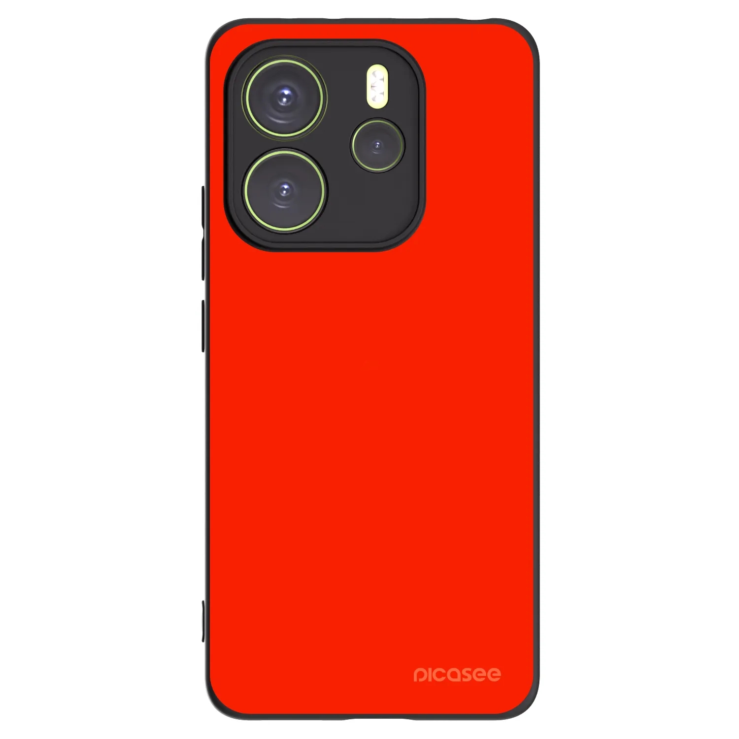 Picasee Μαύρη θήκη σιλικόνης για Xiaomi Redmi Note 14 4G - Maranello Red