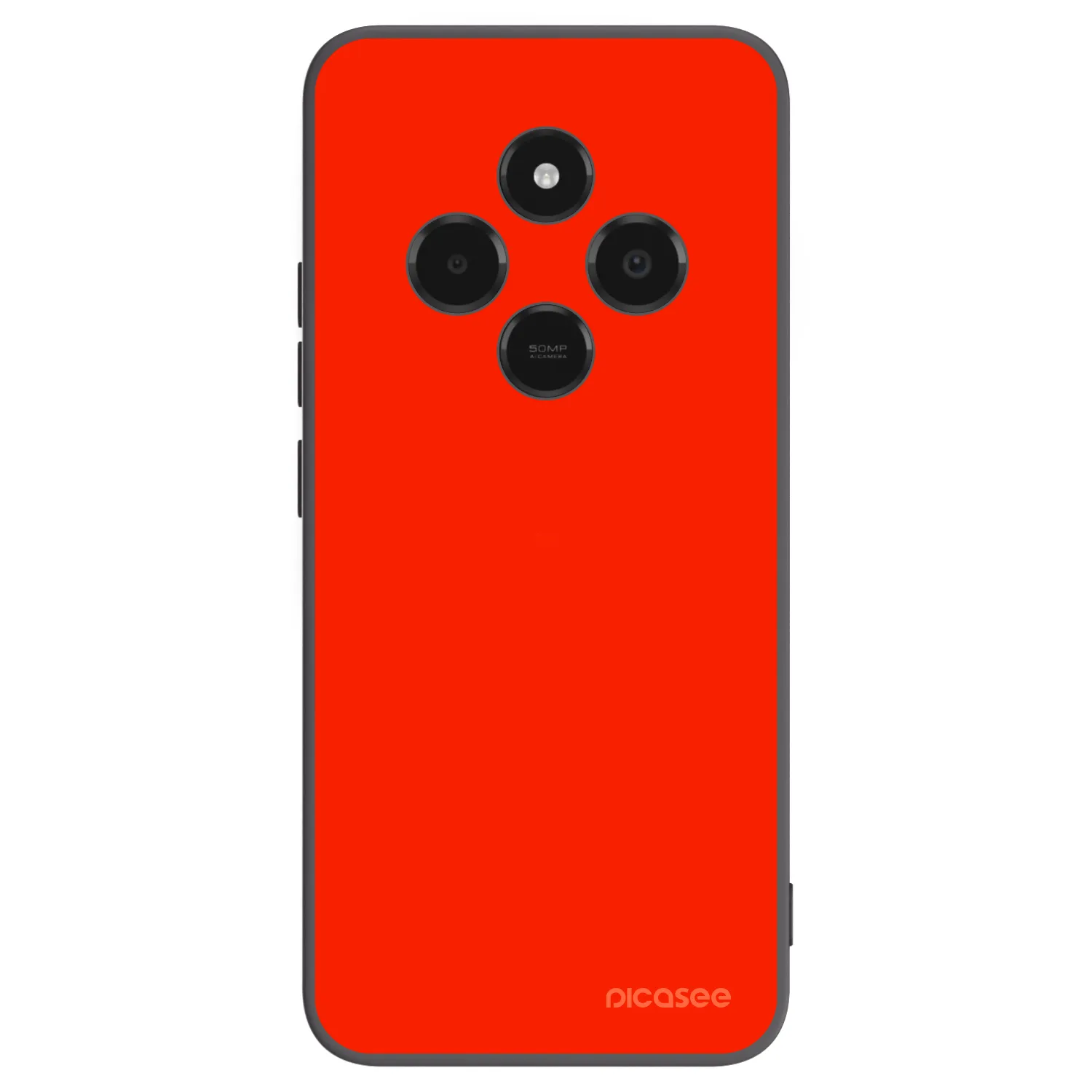 Picasee Μαύρη θήκη σιλικόνης για Xiaomi Poco C75 - Maranello Red