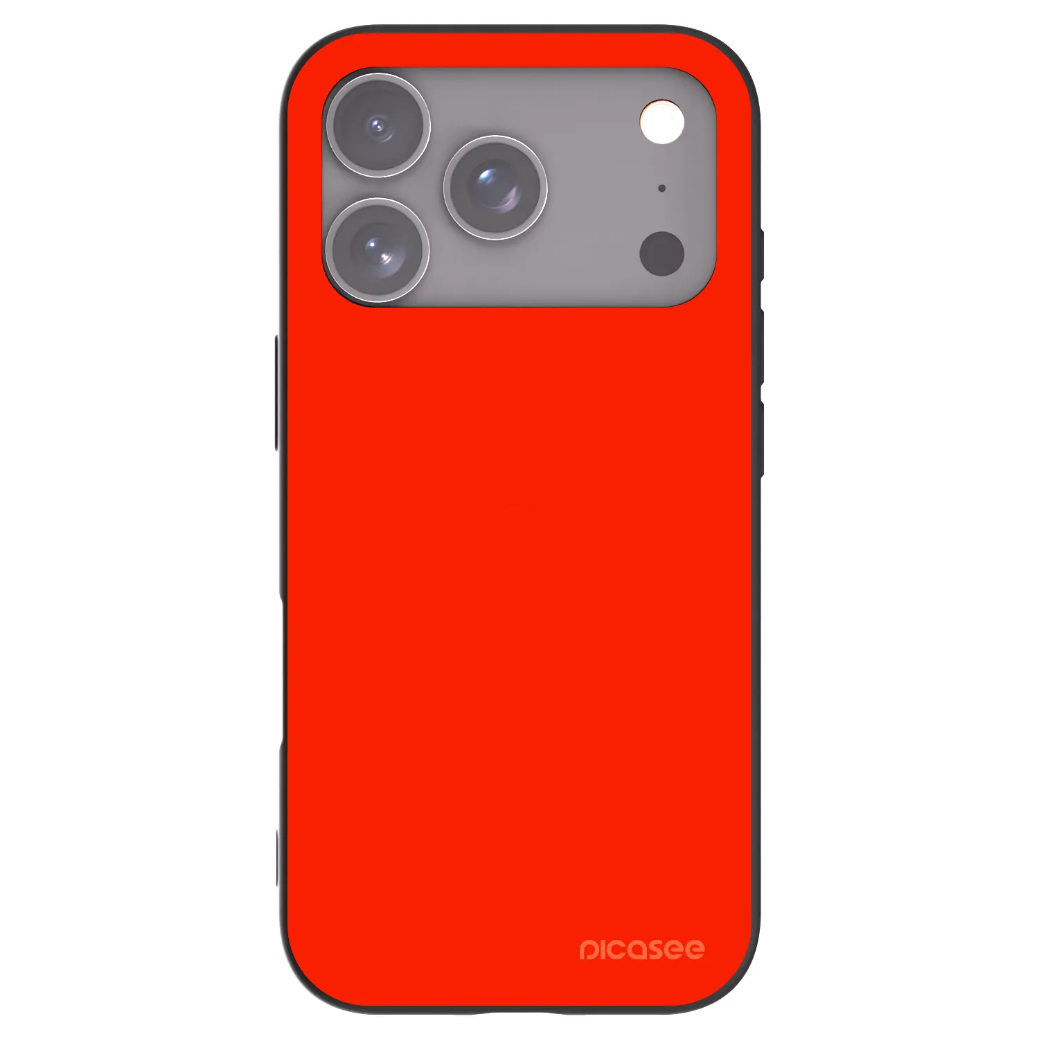 Picasee Μαύρη θήκη σιλικόνης για Apple iPhone 17 Pro - Maranello Red