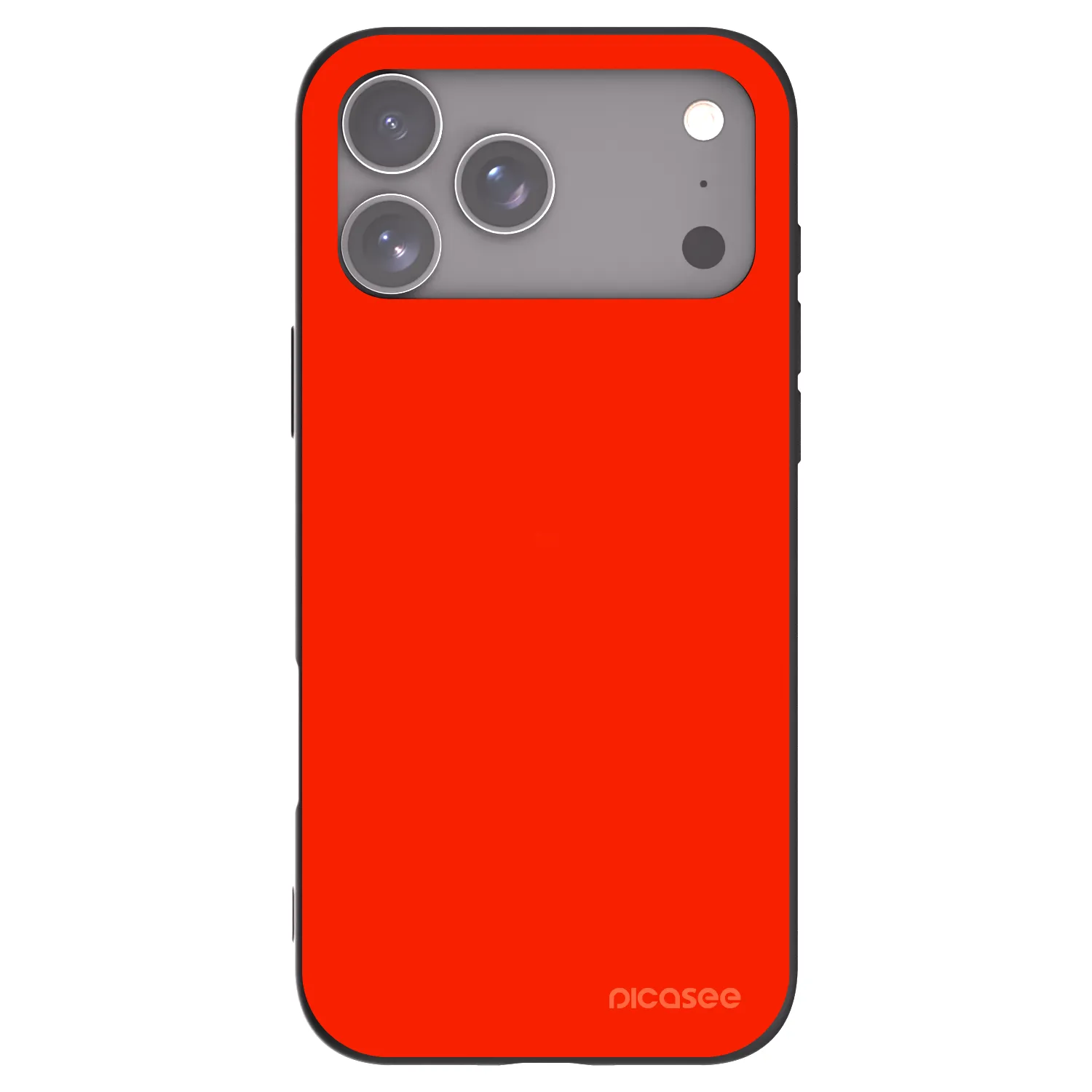 Picasee Μαύρη θήκη σιλικόνης για Apple iPhone 17 Pro Max - Maranello Red