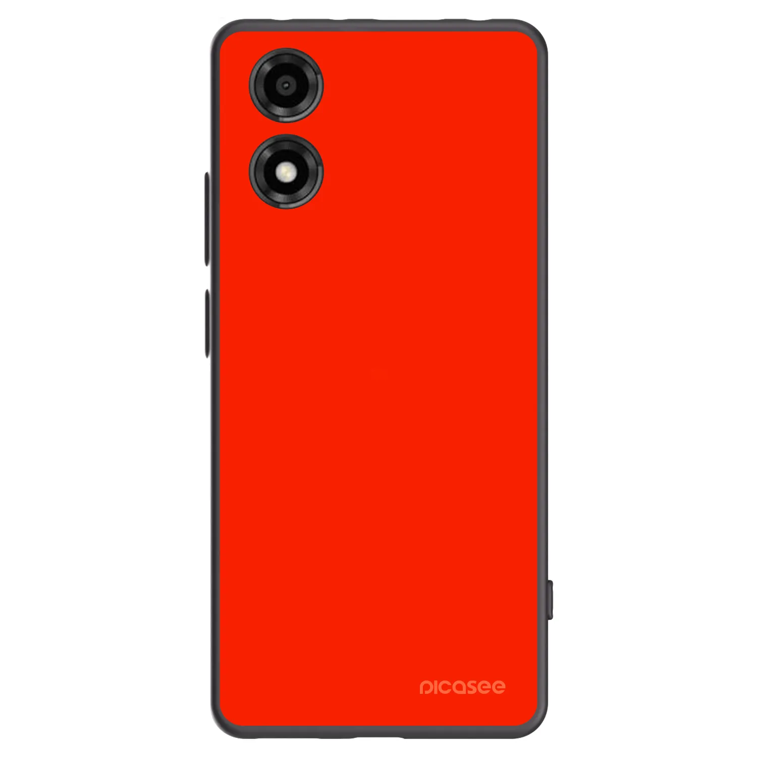 Picasee Μαύρη θήκη σιλικόνης για Motorola Moto E14 - Maranello Red
