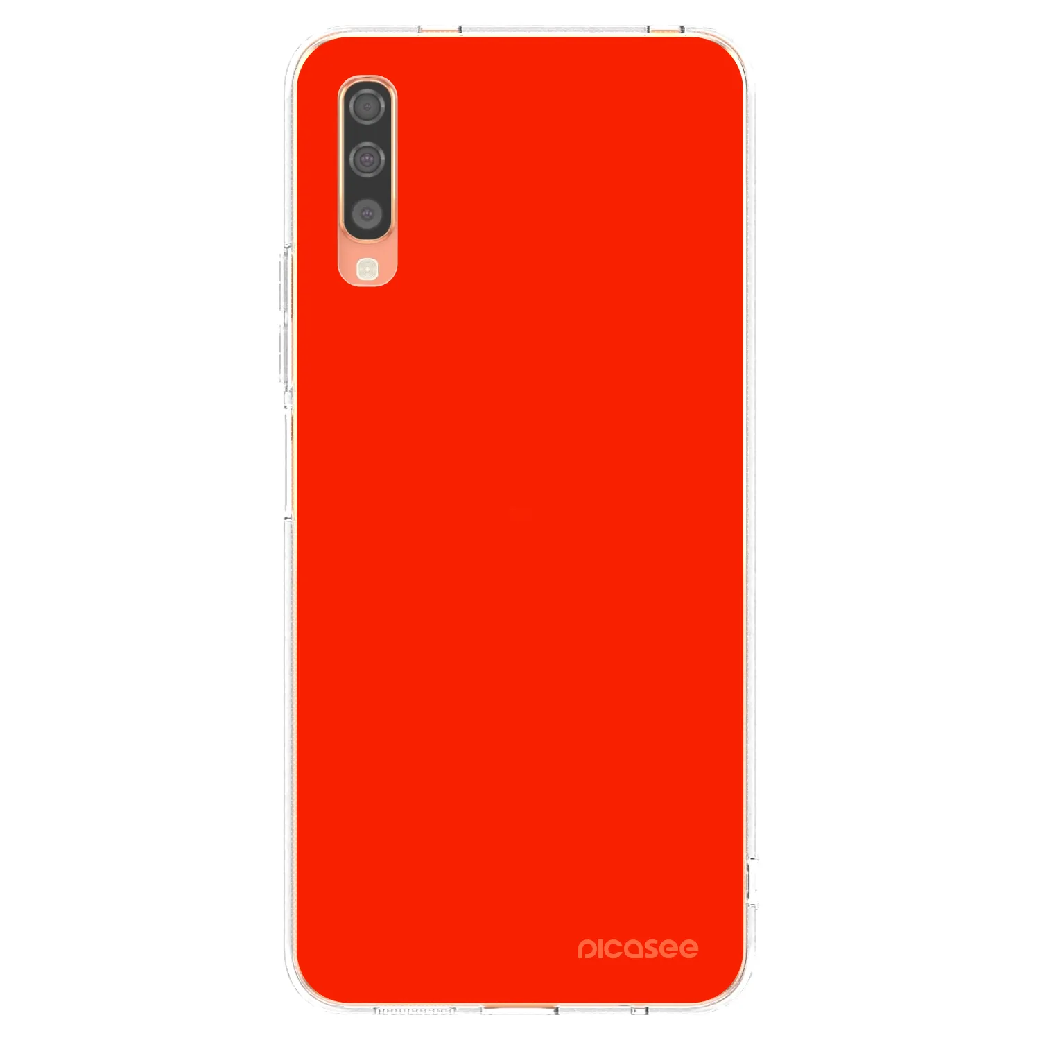 Picasee διαφανής θήκη σιλικόνης Samsung Galaxy A70 A705F - Maranello Red