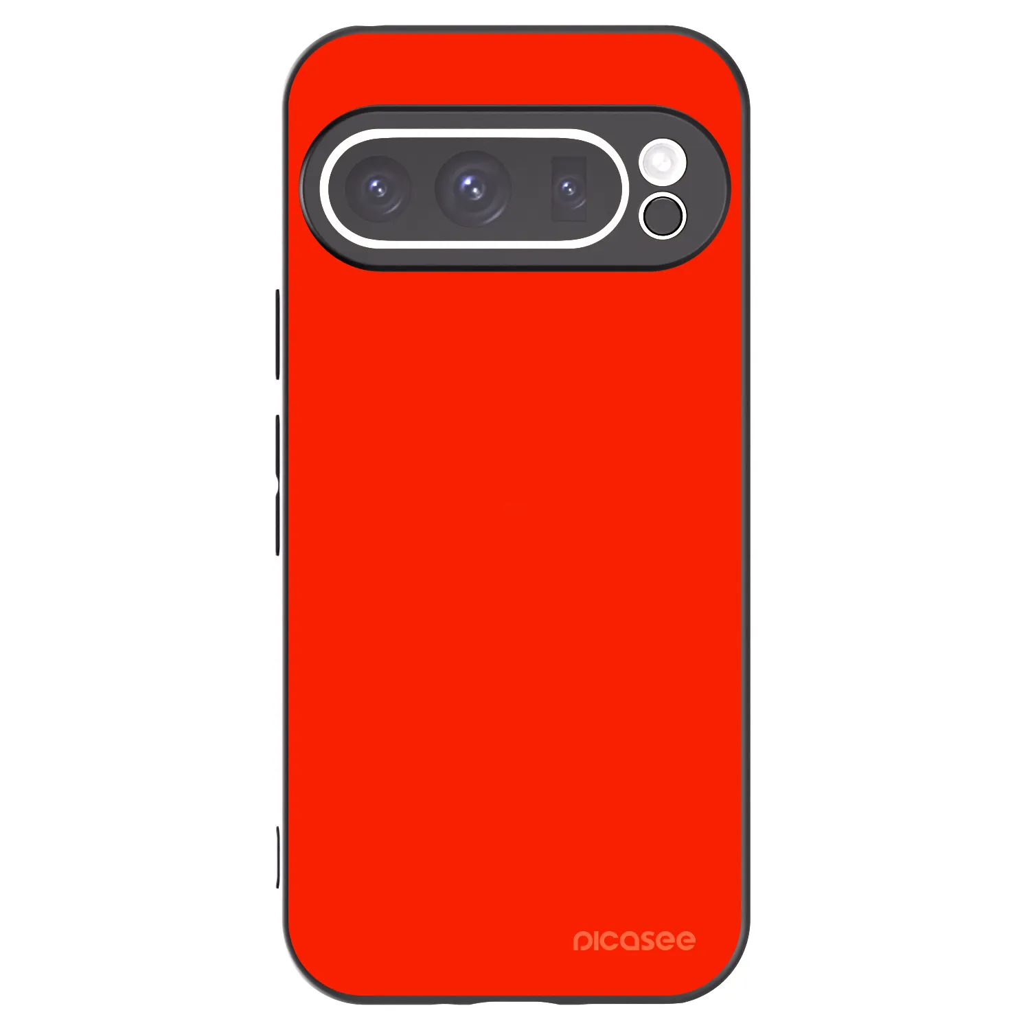 Picasee Μαύρη θήκη σιλικόνης για Google Pixel 9 Pro XL - Maranello Red