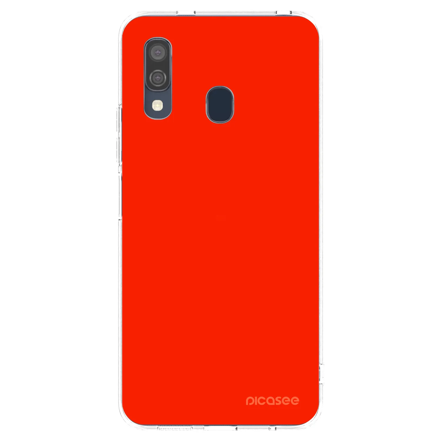 Picasee διαφανής θήκη σιλικόνης Samsung Galaxy A40 A405F - Maranello Red