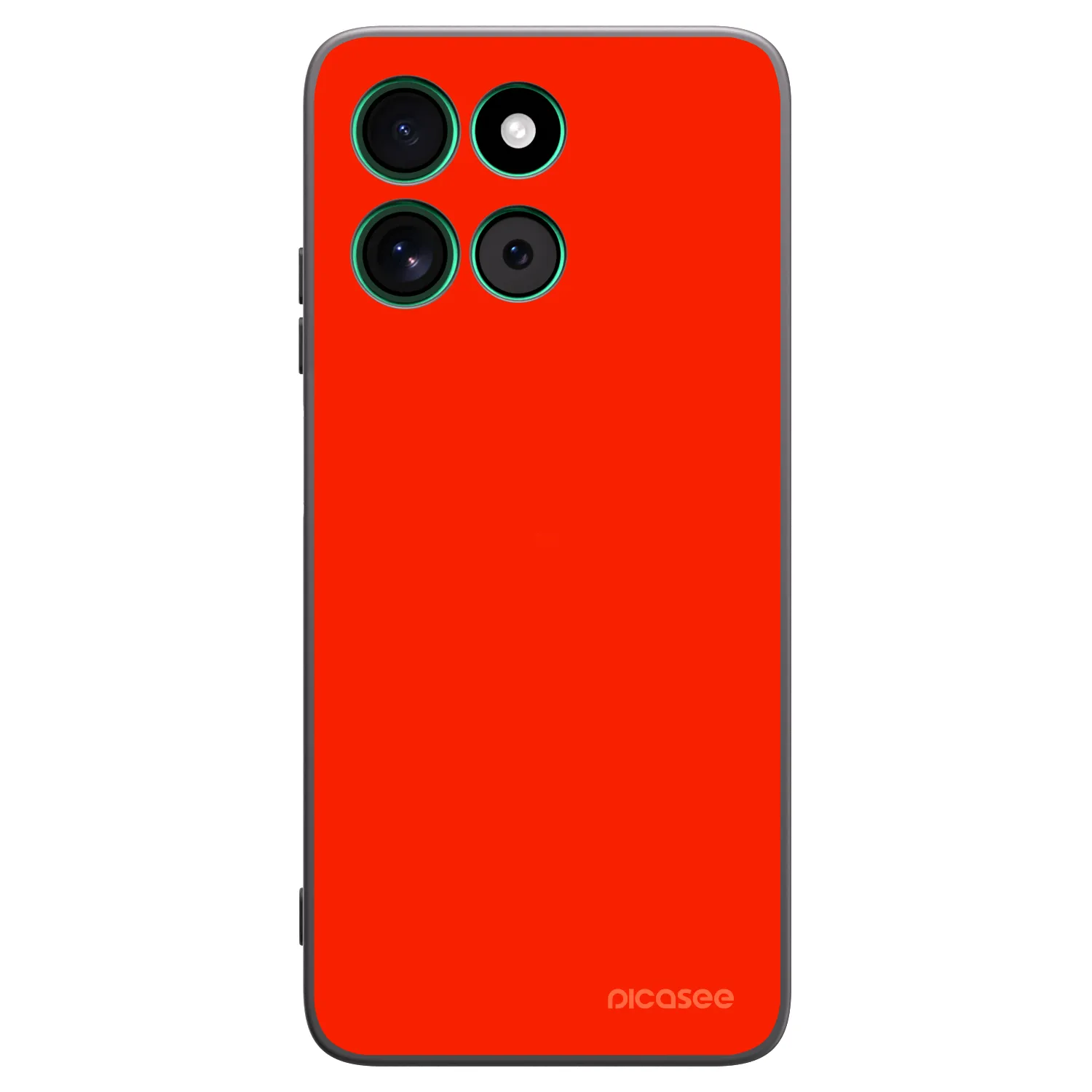 Picasee Μαύρη θήκη σιλικόνης για Motorola Moto G57 Power - Maranello Red