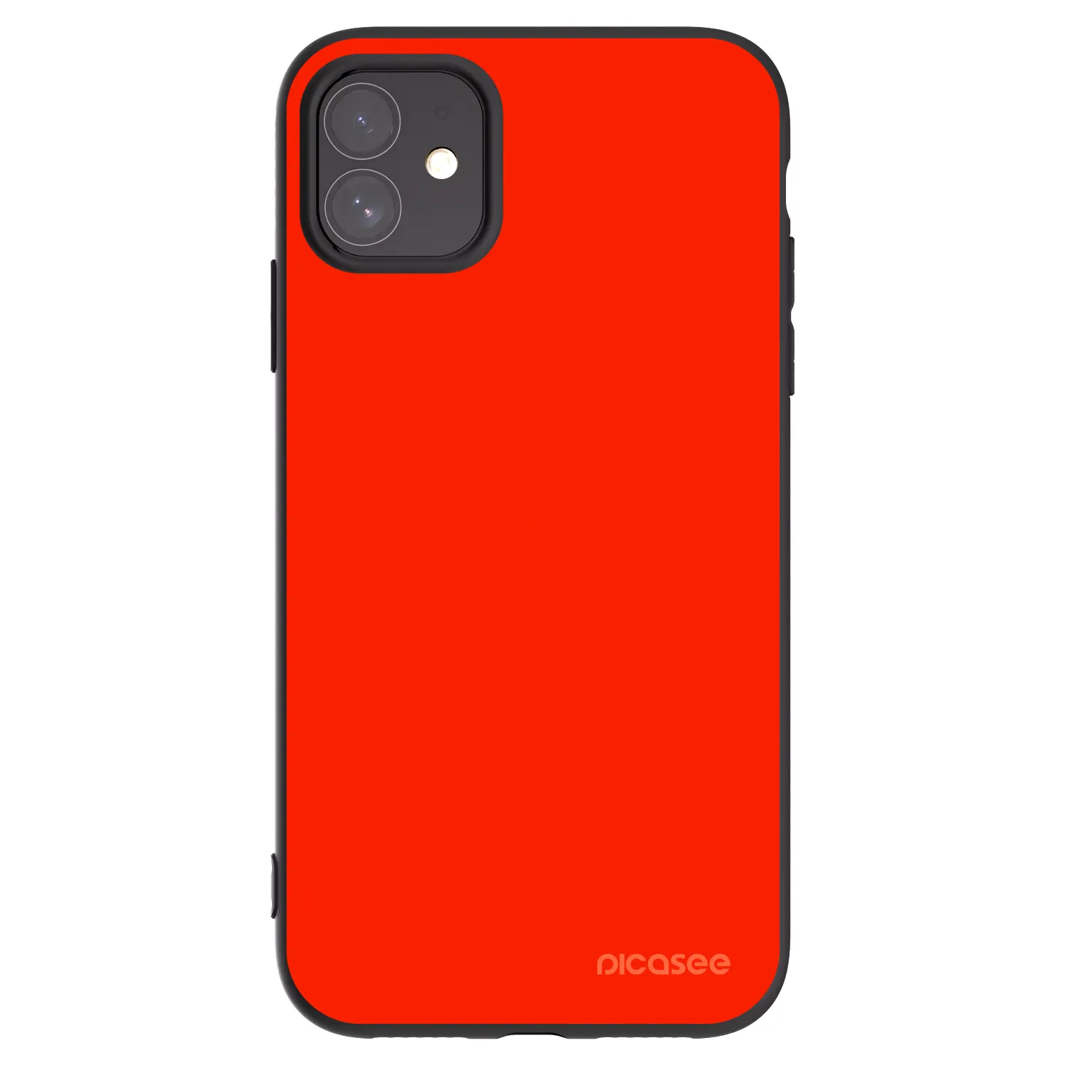 Picasee Μαύρη θήκη σιλικόνης για Apple iPhone 11 - Maranello Red