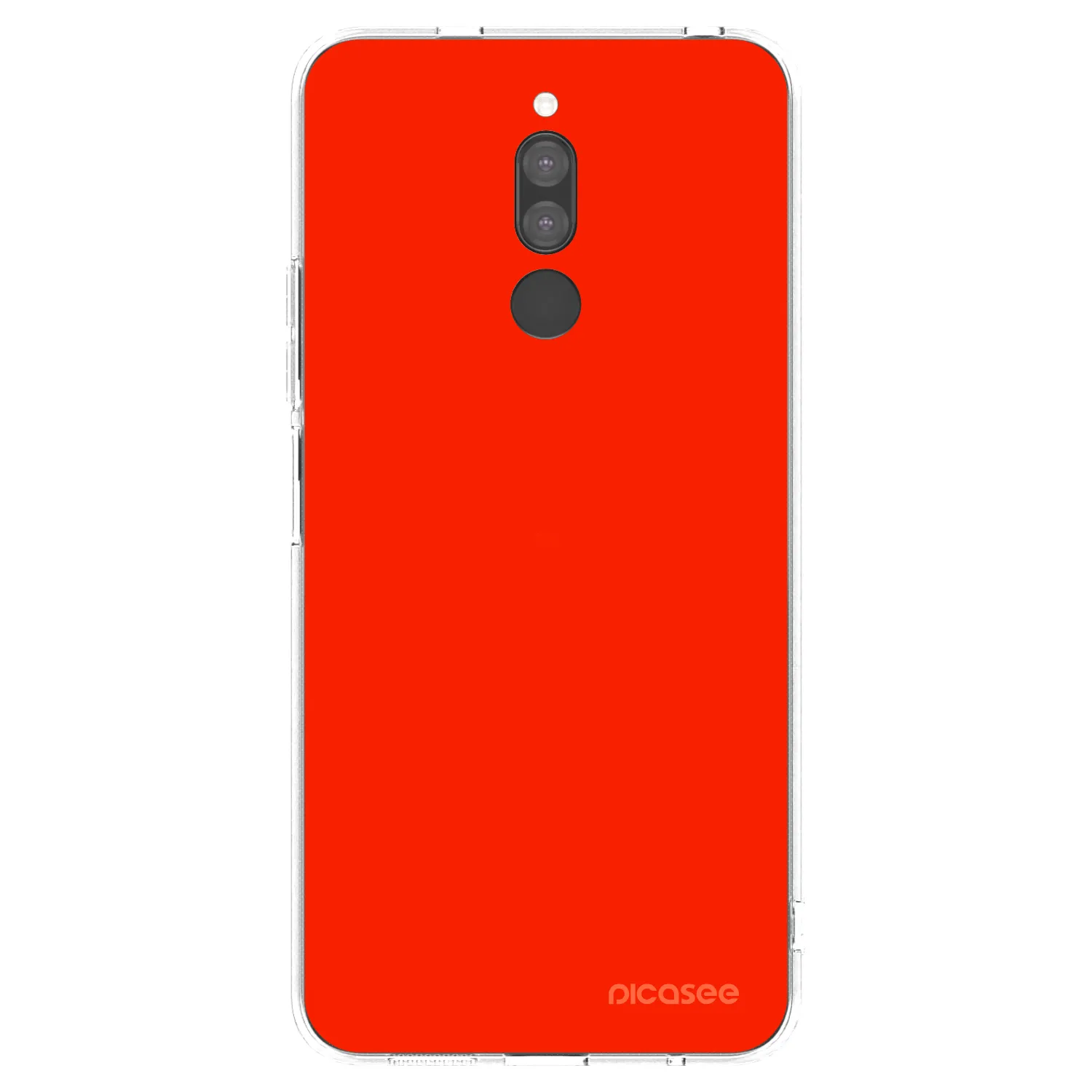 Picasee διαφανής θήκη σιλικόνης Xiaomi Redmi 8 - Maranello Red