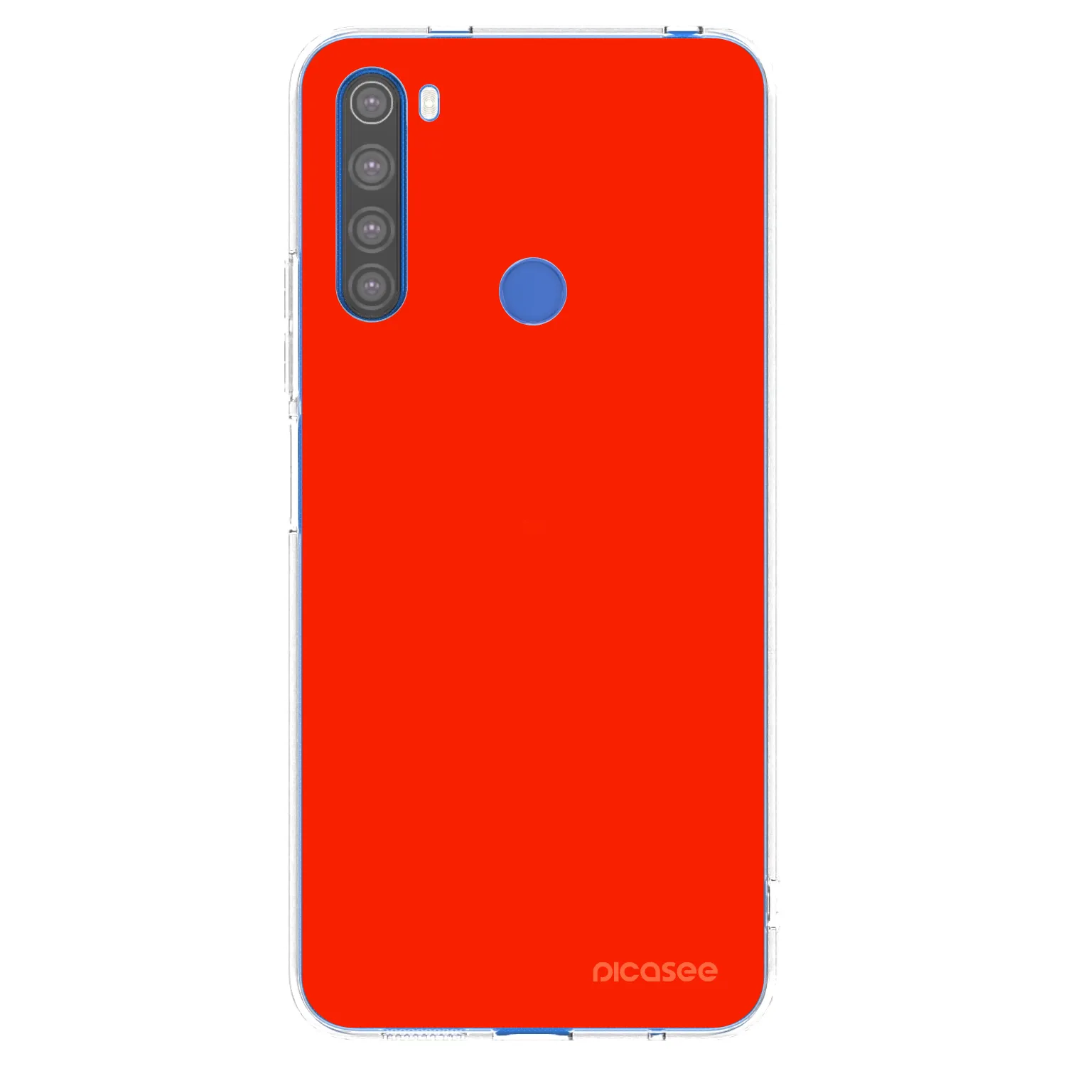 Picasee διαφανής θήκη σιλικόνης Xiaomi Redmi Note 8T - Maranello Red