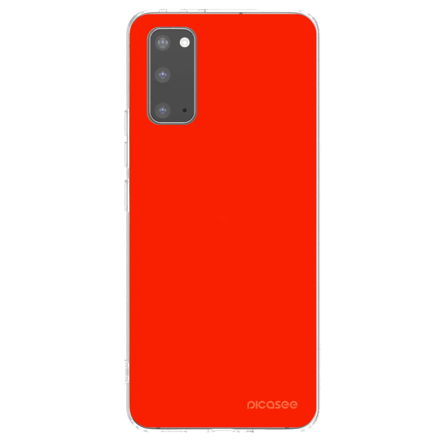 Picasee διαφανής θήκη σιλικόνης Samsung Galaxy S20 G980F - Maranello Red