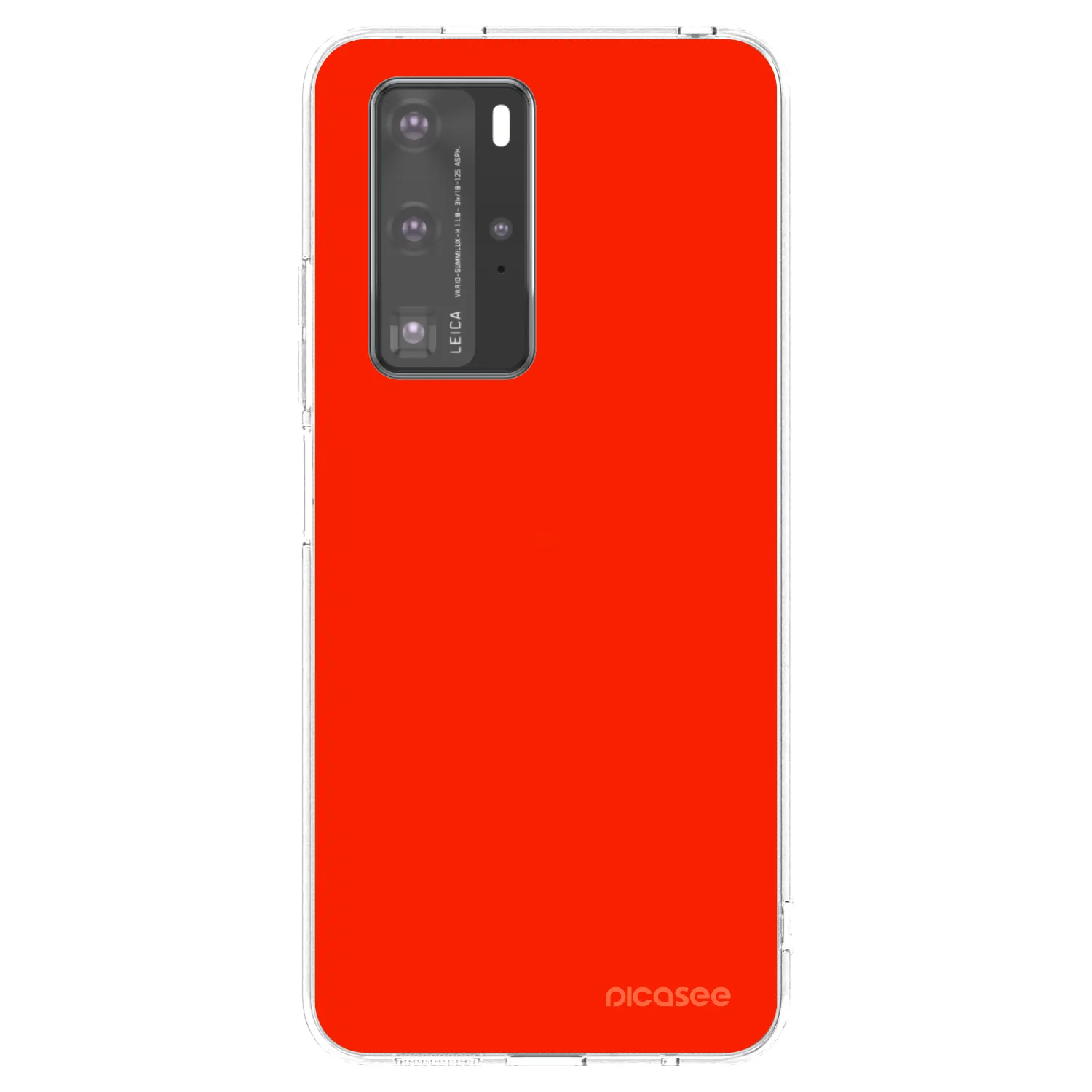 Picasee διαφανής θήκη σιλικόνης Huawei P40 Pro - Maranello Red