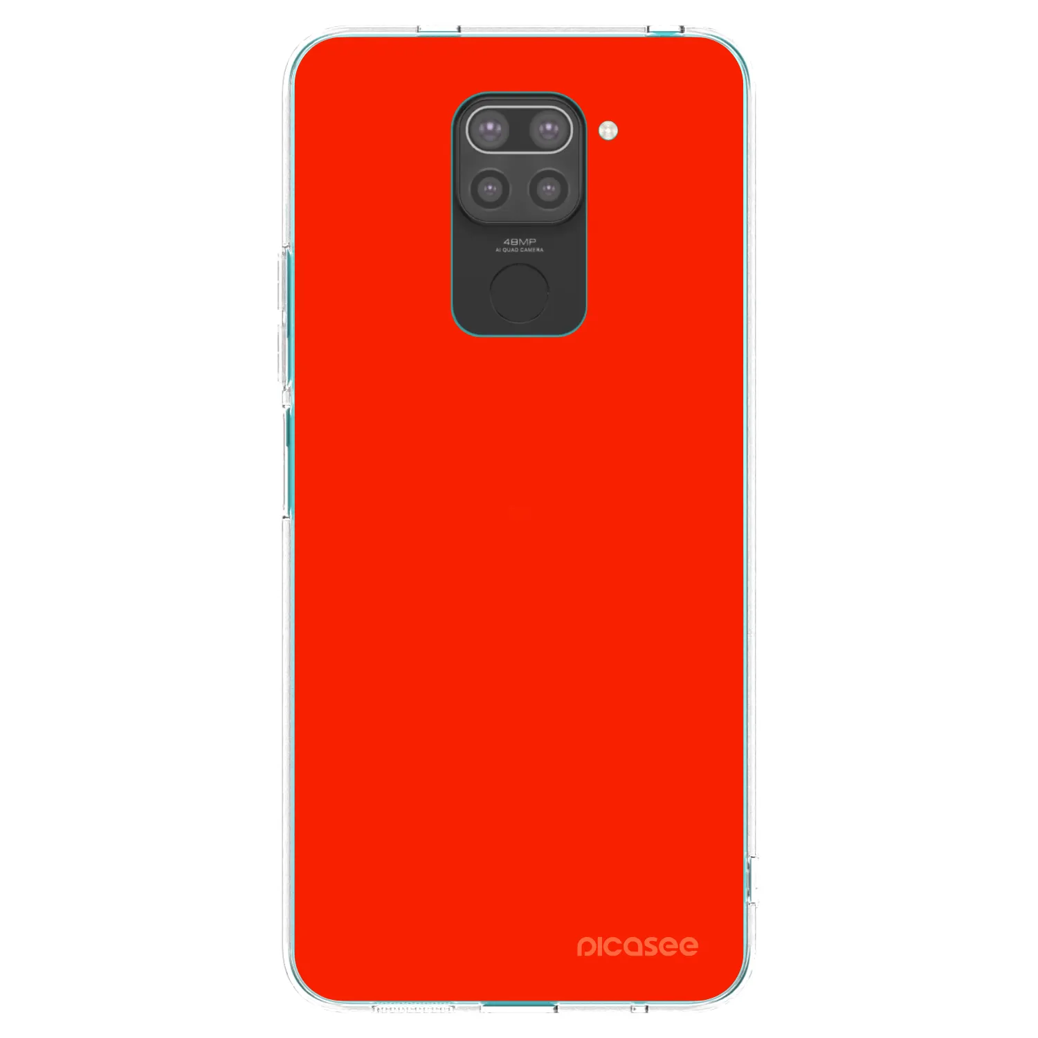 Picasee Μαύρη θήκη σιλικόνης για Xiaomi Redmi Note 9 - Maranello Red