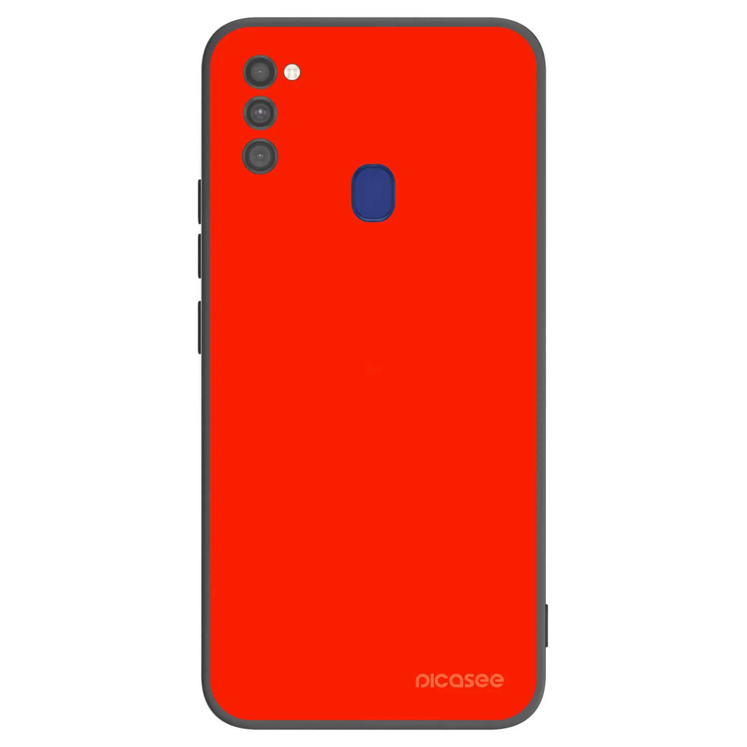 Picasee Μαύρη θήκη σιλικόνης για Samsung Galaxy M21 M215F - Maranello Red
