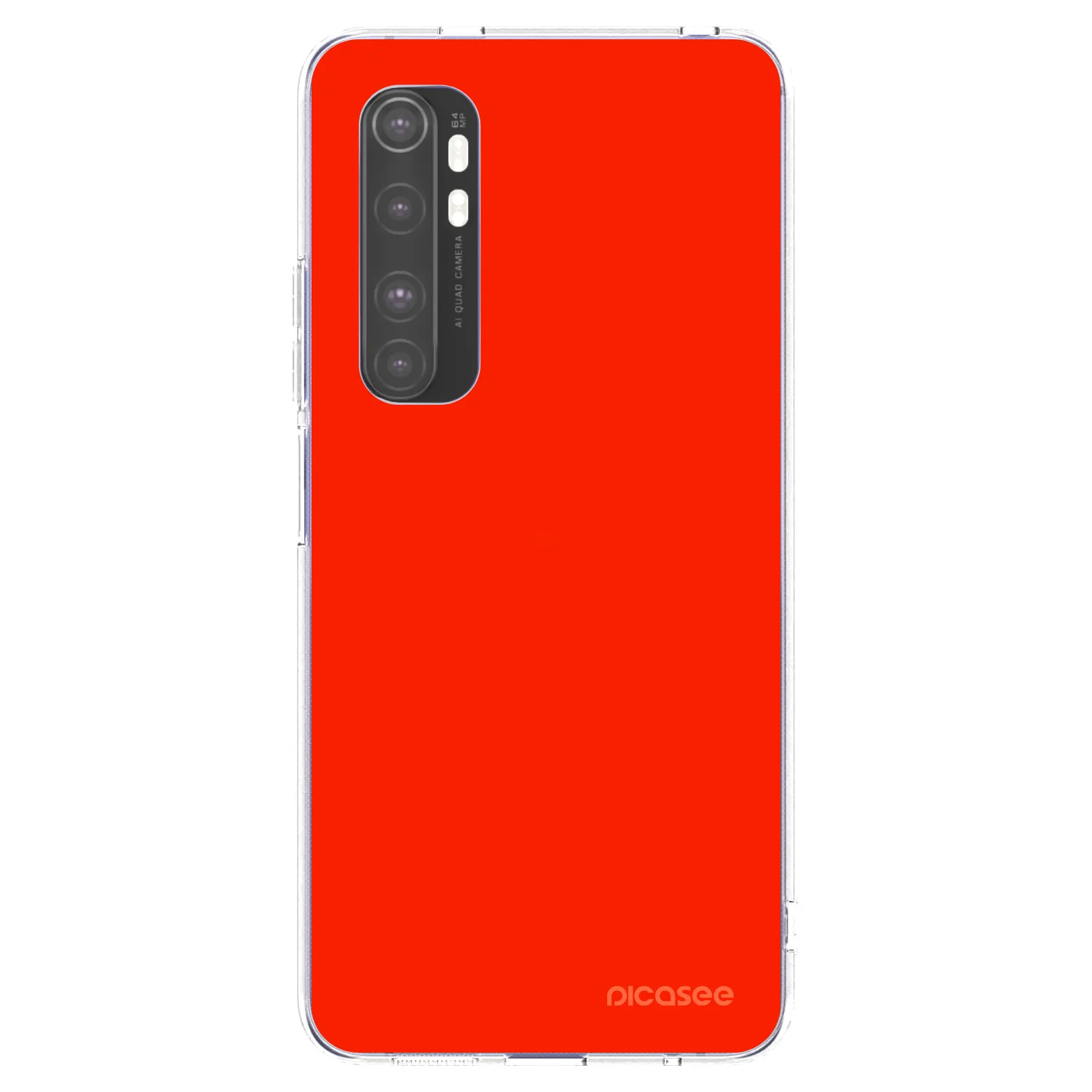 Picasee διαφανής θήκη σιλικόνης Xiaomi Mi Note 10 Lite - Maranello Red