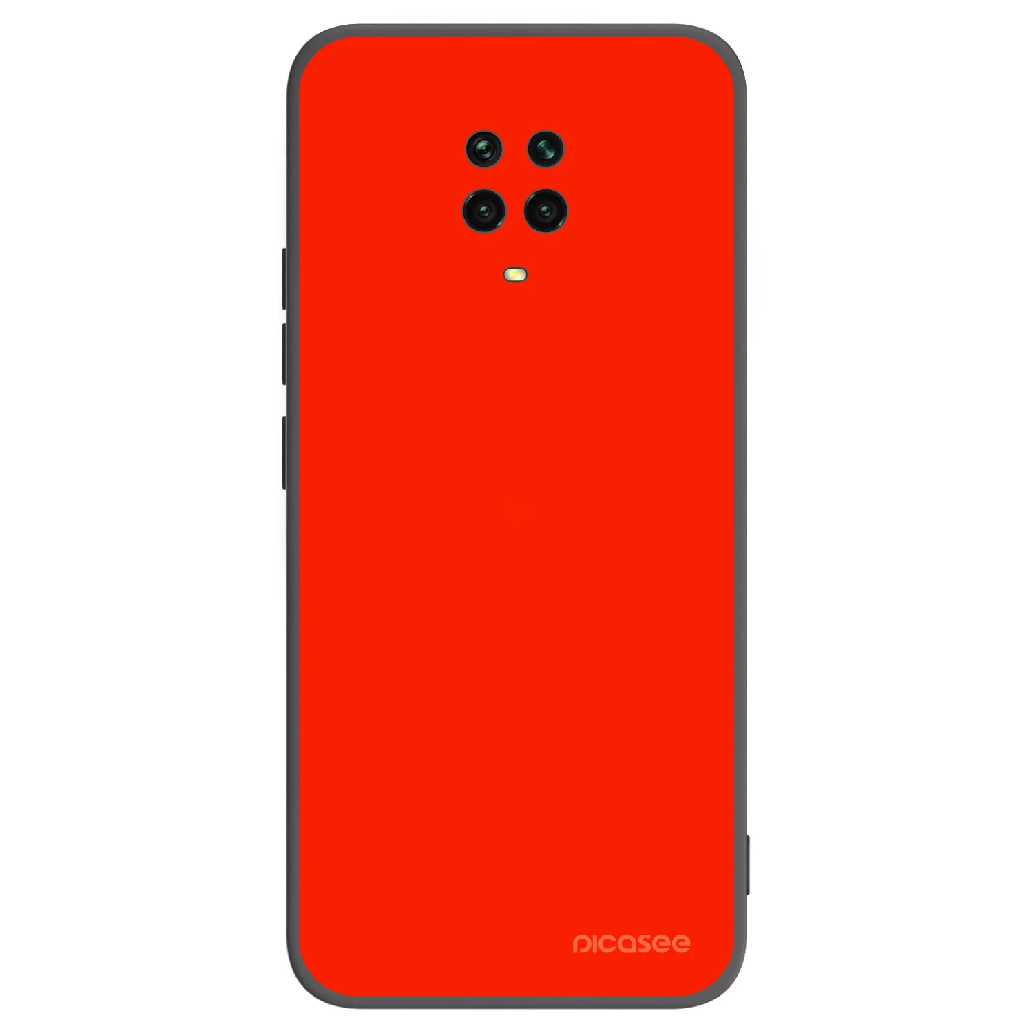 Picasee Μαύρη θήκη σιλικόνης για Xiaomi Redmi Note 9S - Maranello Red