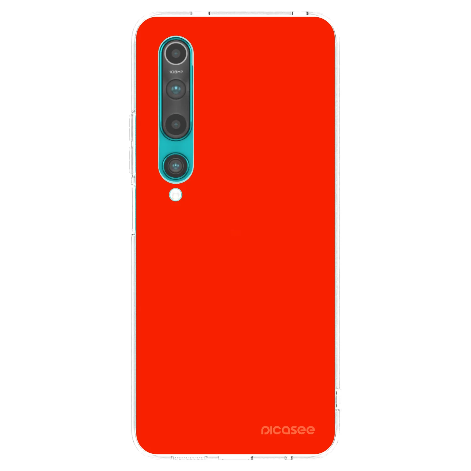 Picasee διαφανής θήκη σιλικόνης Xiaomi Mi 10 - Maranello Red