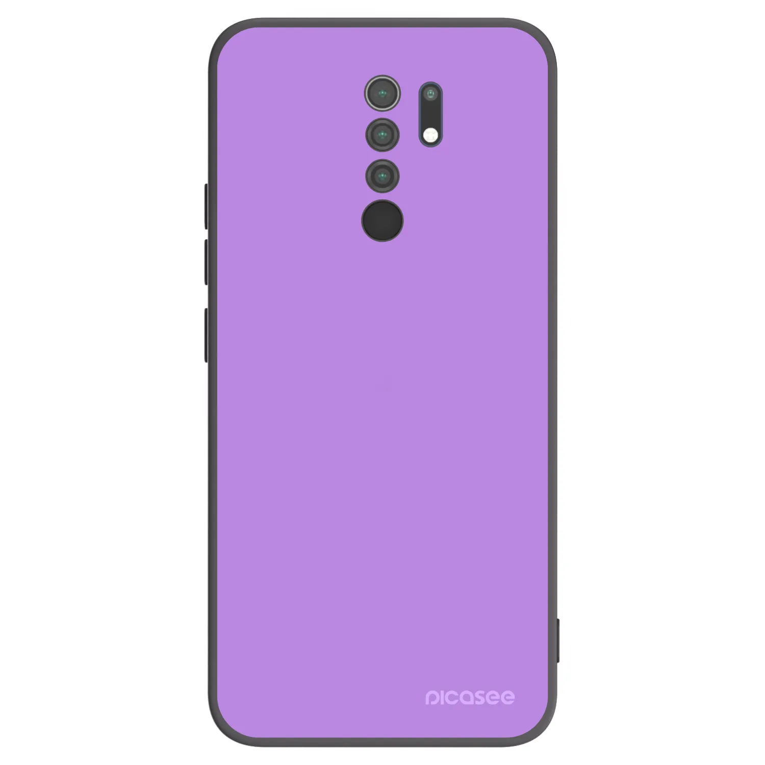 Picasee Μαύρη θήκη σιλικόνης για Xiaomi Redmi 9 - Mystic Melody