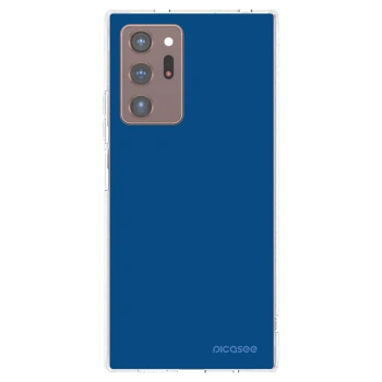 Picasee διαφανής θήκη σιλικόνης Samsung Galaxy Note 20 Ultra - Navy Blue