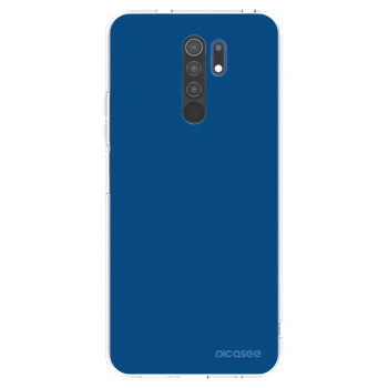 Picasee διαφανής θήκη σιλικόνης Xiaomi Redmi 9 - Navy Blue