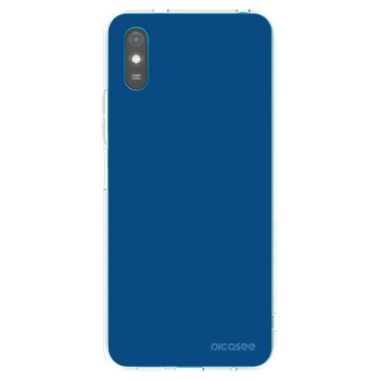 Picasee διαφανής θήκη σιλικόνης Xiaomi Redmi 9A - Navy Blue