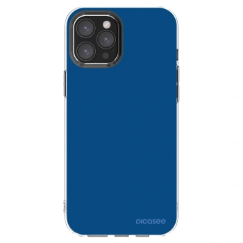 Picasee διαφανής θήκη σιλικόνης Apple iPhone 12 Pro Max - Navy Blue