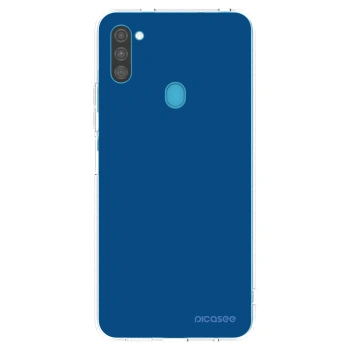Picasee διαφανής θήκη σιλικόνης Samsung Galaxy M11 - Navy Blue