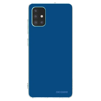 Picasee διαφανής θήκη σιλικόνης Samsung Galaxy M51 M515F - Navy Blue