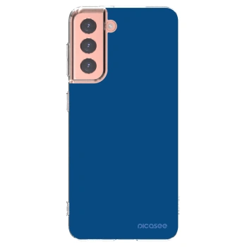 Picasee διαφανής θήκη σιλικόνης Samsung Galaxy S21 5G G991B - Navy Blue