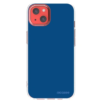 Picasee διαφανής θήκη σιλικόνης Apple iPhone 13 - Navy Blue