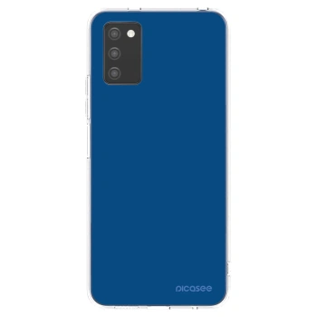 Picasee διαφανής θήκη σιλικόνης Samsung Galaxy A02s A025G - Navy Blue