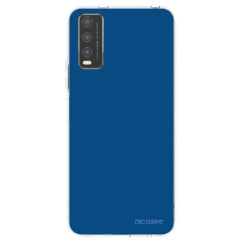 Picasee διαφανής θήκη σιλικόνης Vivo Y20s - Navy Blue