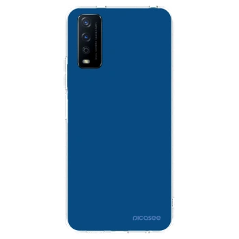 Picasee διαφανής θήκη σιλικόνης Vivo Y11s - Navy Blue
