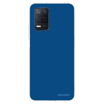 Picasee διαφανής θήκη σιλικόνης Realme 8 5G - Navy Blue