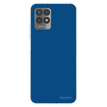Picasee διαφανής θήκη σιλικόνης Realme 8i - Navy Blue