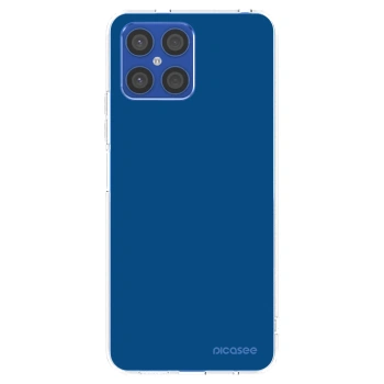 Picasee διαφανής θήκη σιλικόνης Honor X8 4G - Navy Blue