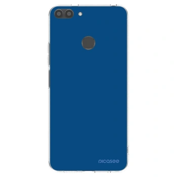 Picasee διαφανής θήκη σιλικόνης Huawei P Smart - Navy Blue
