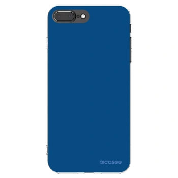 Picasee διαφανής θήκη σιλικόνης Apple iPhone 8 Plus - Navy Blue