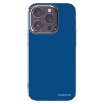 Picasee διαφανής θήκη σιλικόνης Apple iPhone 14 Pro - Navy Blue