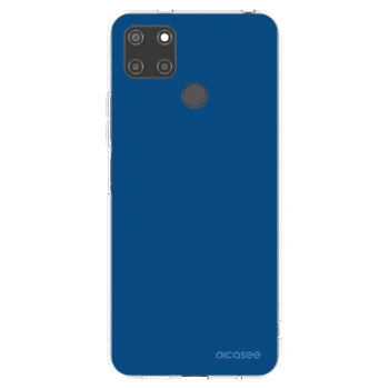 Picasee διαφανής θήκη σιλικόνης Realme C21Y - Navy Blue