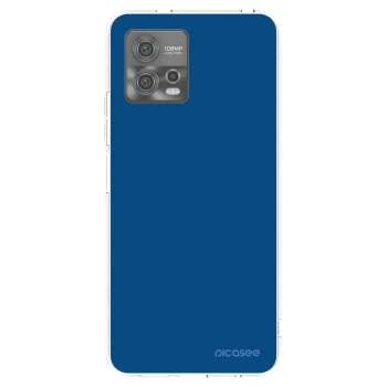 Picasee διαφανής θήκη σιλικόνης Motorola Moto G72 - Navy Blue