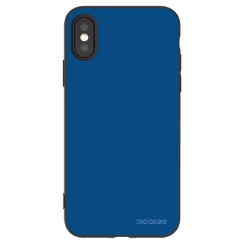 Picasee Μαύρη θήκη σιλικόνης για Apple iPhone X/XS - Navy Blue