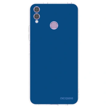 Picasee διαφανής θήκη σιλικόνης Honor 8X - Navy Blue