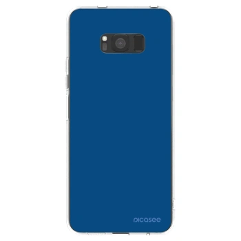 Picasee διαφανής θήκη σιλικόνης Samsung Galaxy S8 G950F - Navy Blue